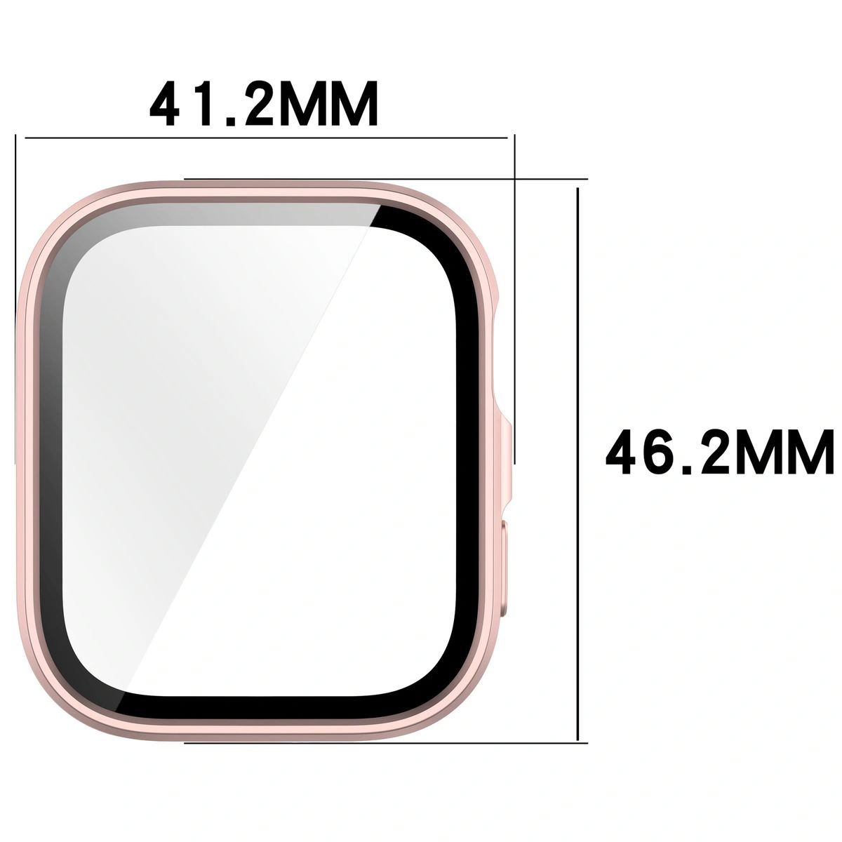 Wymiary etui Bizon Case Watch Adamo do Huawei Watch Fit 4